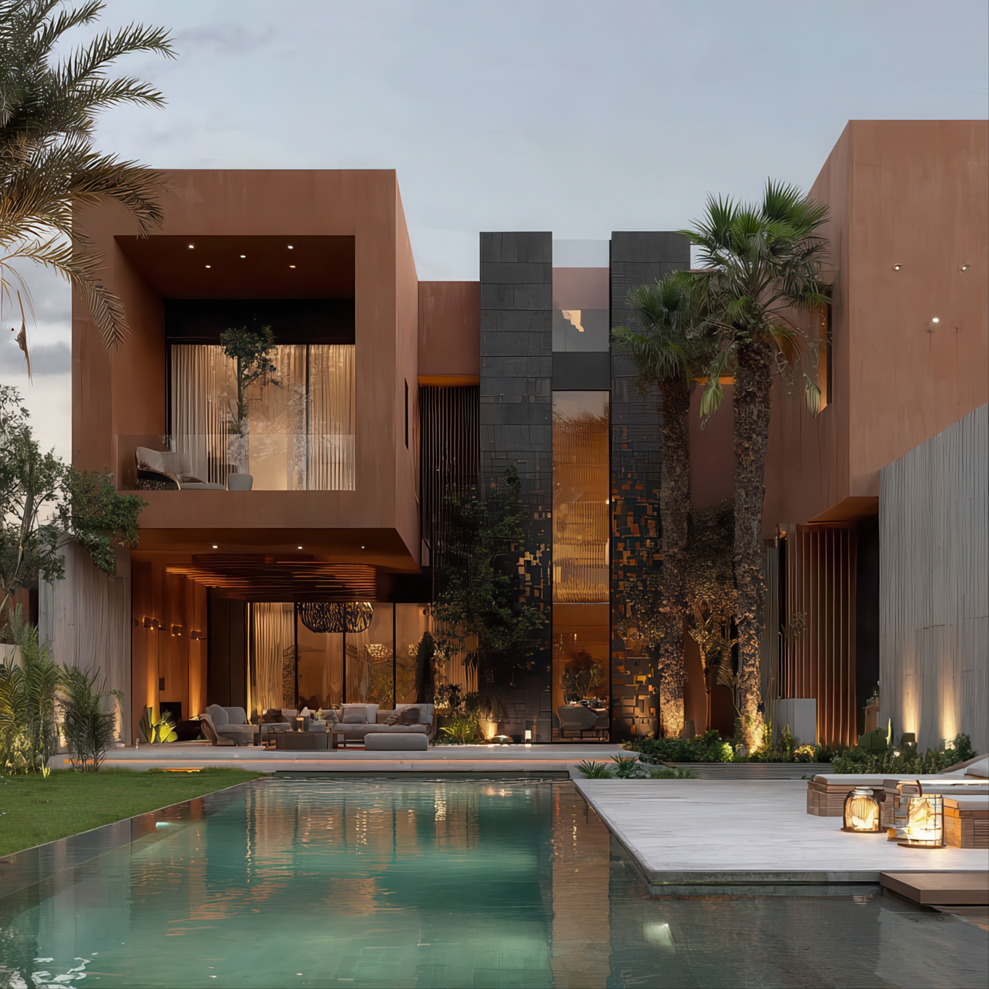 Construction de villas haut de gamme au Maroc
